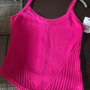 Original Design Sweater Corset Pink Tank Top